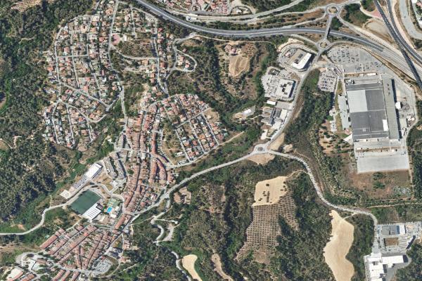 Vista aérea de inmueble en Sant Pere de Ribes (Barcelona)