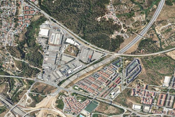 Vista aérea de vivienda en Igualada (Barcelona)