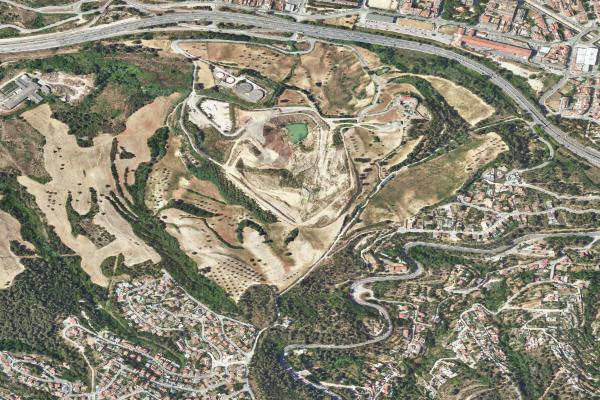 Vista aérea de inmueble en Sant Pere de Ribes (Barcelona)