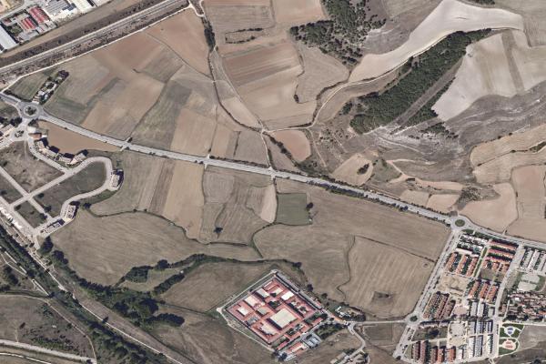 Vista aérea de vivienda en Burgos (Burgos)