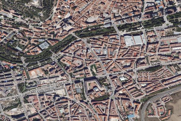 Vista aérea de finca rústica en Burgos (Burgos)