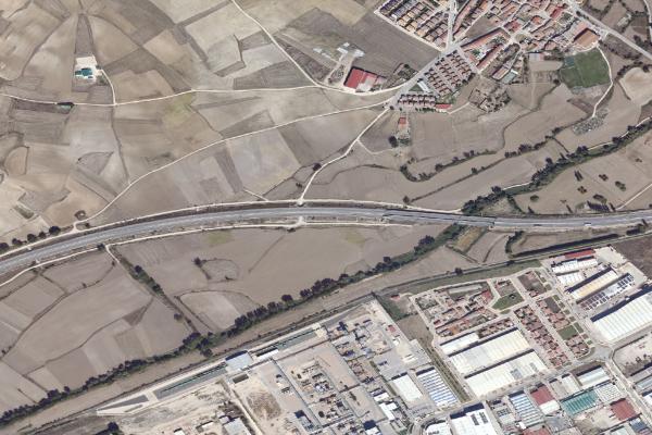 Vista aérea de local comercial en Salas de los Infantes (Burgos)