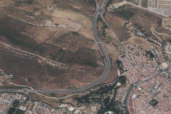 Vista aérea de finca rústica en Torrejoncillo (Cáceres)