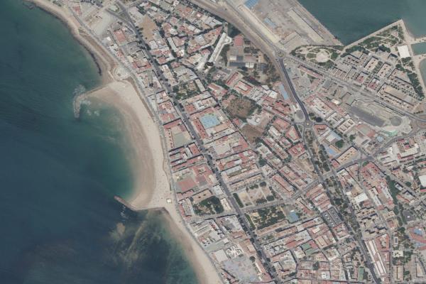 Vista aérea de vivienda en Jerez de la Frontera (Cádiz)