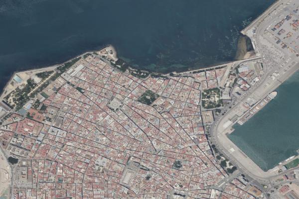 Vista aérea de vivienda en Olvera (Cádiz)