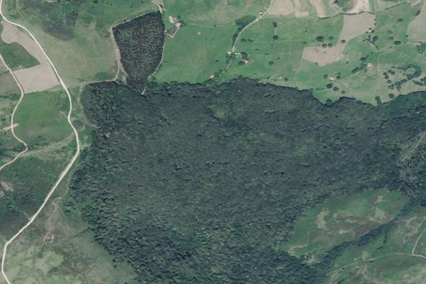 Vista aérea de finca rústica en Santander (Cantabria)