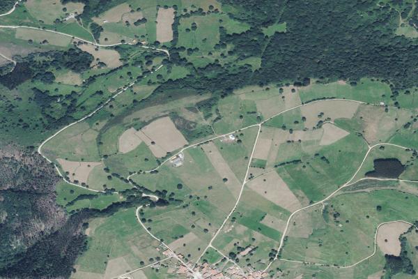 Vista aérea de vivienda en Unquera (Cantabria)