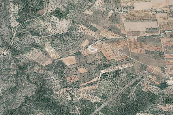 Vista aérea de vivienda en Moncofa (Castellón/Castelló)