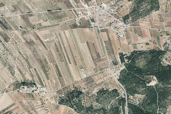 Vista aérea de vivienda en Vall D'almonacid (Castellón/Castelló)