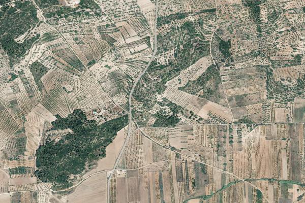 Vista aérea de vivienda en Artana (Castellón/Castelló)