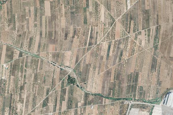 Vista aérea de vivienda en Artana (Castellón/Castelló)