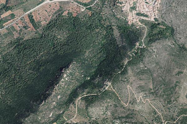 Vista aérea de vivienda en Almazora (Castellón/Castelló)