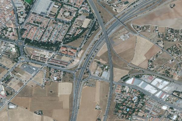 Vista aérea de vivienda en Puertollano (Ciudad Real)