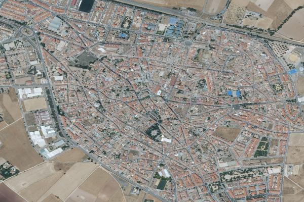 Vista aérea de finca rústica en Alcazar de San Juan (Ciudad Real)