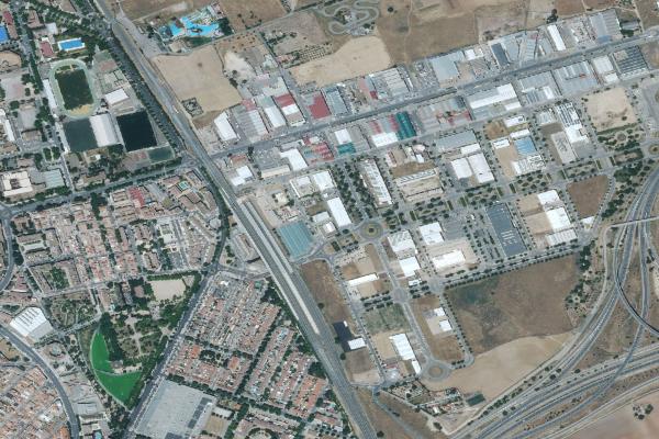 Vista aérea de garaje en Pozuelo de Calatrava (Ciudad Real)