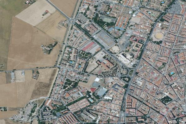 Vista aérea de trastero en Pozuelo de Calatrava (Ciudad Real)