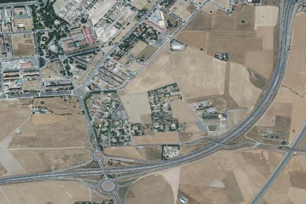 Vista aérea de vivienda en Puertollano (Ciudad Real)