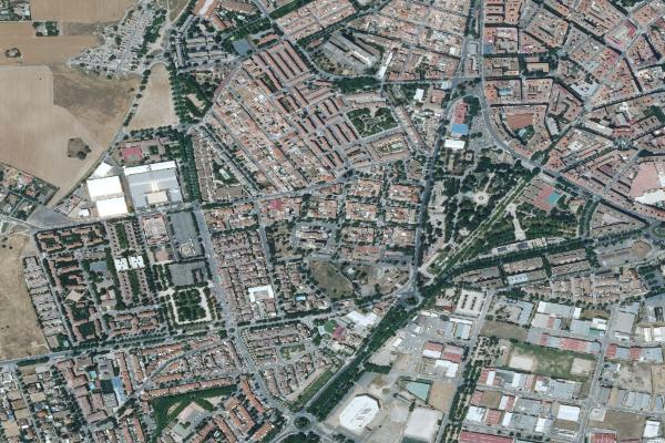 Vista aérea de garaje en Miguelturra (Ciudad Real)