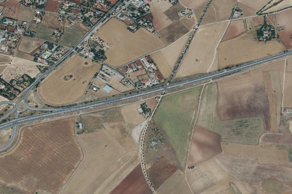 Vista aérea de finca rústica en Malagón (Ciudad Real)