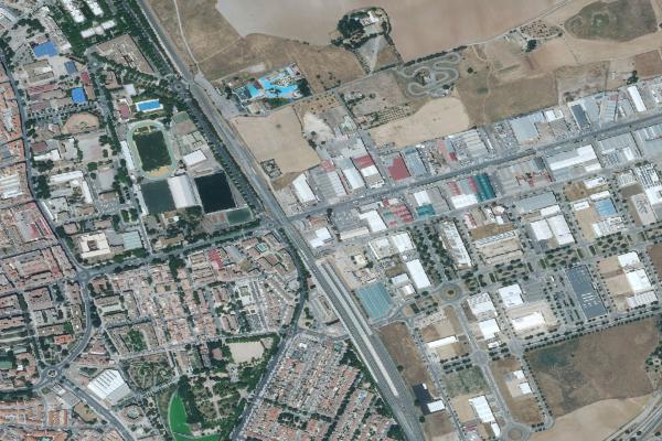 Vista aérea de solar en Chillon (Ciudad Real)