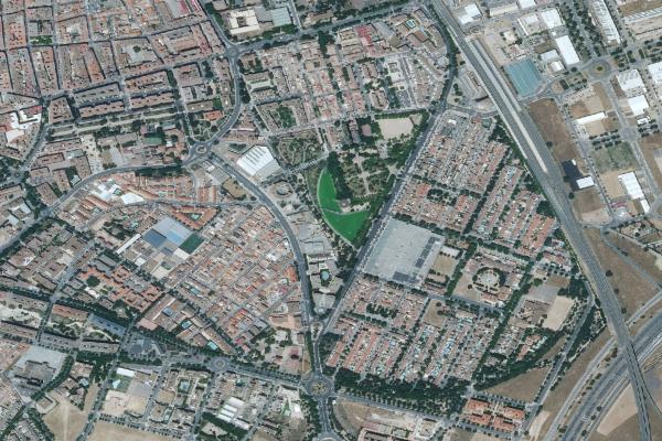 Vista aérea de local comercial en Valdepeñas (Ciudad Real)