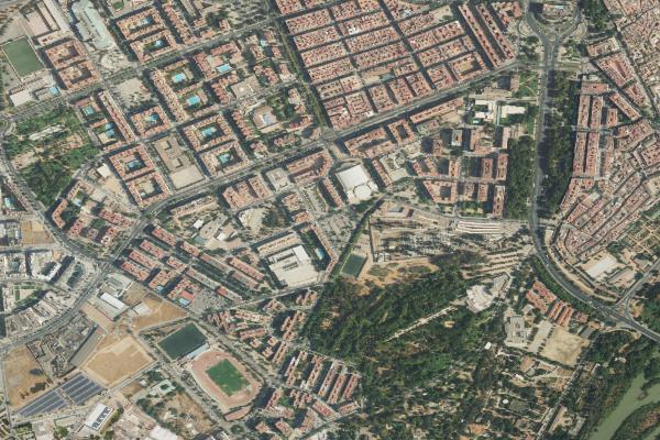 Vista aérea de vivienda en Cordoba (Córdoba)