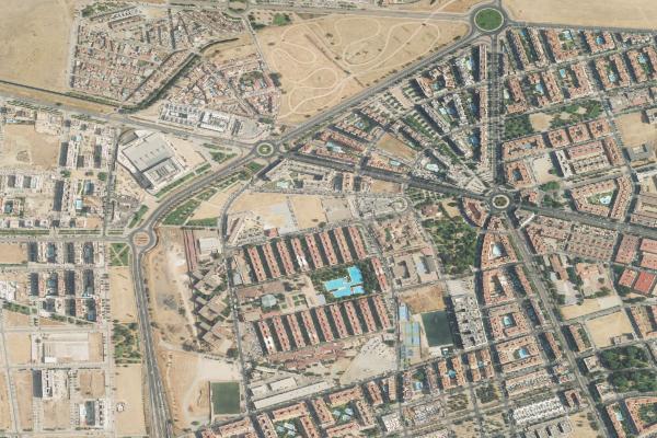 Vista aérea de vivienda en Cordoba (Córdoba)
