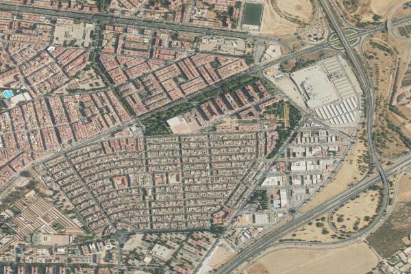 Vista aérea de vivienda en Cordoba (Córdoba)