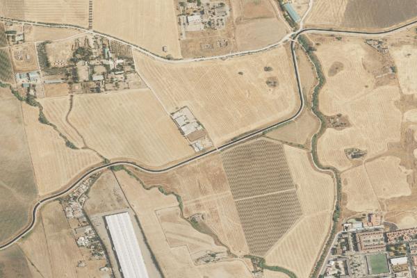 Vista aérea de vivienda en Doña Mencia (Córdoba)