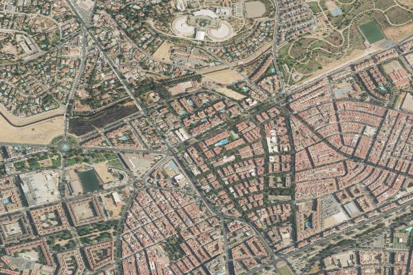 Vista aérea de vivienda en Villa del Rio (Córdoba)