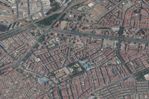 Vista aérea de vivienda en Córdoba (Córdoba)