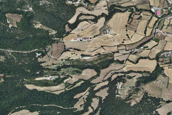 Vista aérea de solar en Llagostera (Girona)