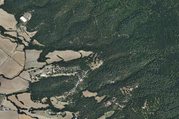 Vista aérea de solar en Llagostera (Girona)