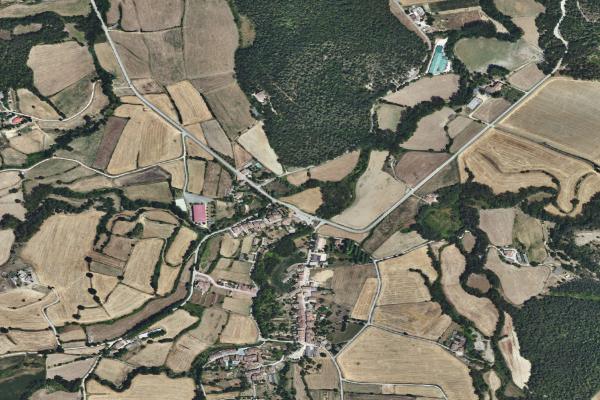 Vista aérea de vivienda en Lloret de Mar (Girona)