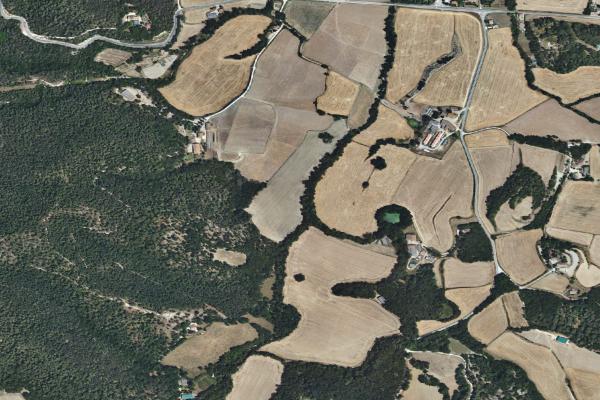 Vista aérea de vivienda en Lloret de Mar (Girona)