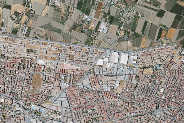 Vista aérea de garaje en Granada (Granada)