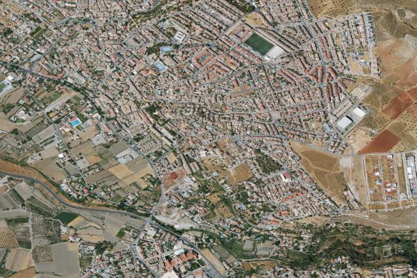 Vista aérea de solar en Nevada (Granada)
