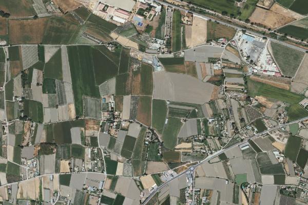 Vista aérea de vivienda en Santa Fe (Granada)
