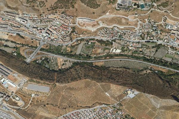 Vista aérea de vivienda en Cijuela (Granada)