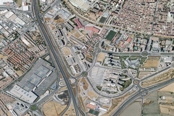 Vista aérea de inmueble en La Zubia (Granada)