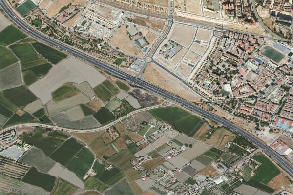 Vista aérea de vivienda en La Zubia (Granada)