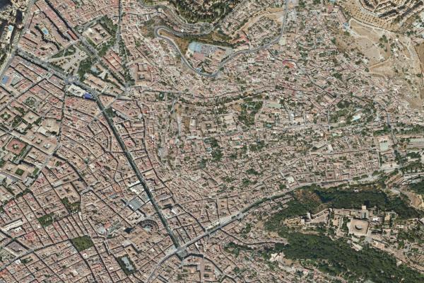 Vista aérea de vivienda en La Zubia (Granada)