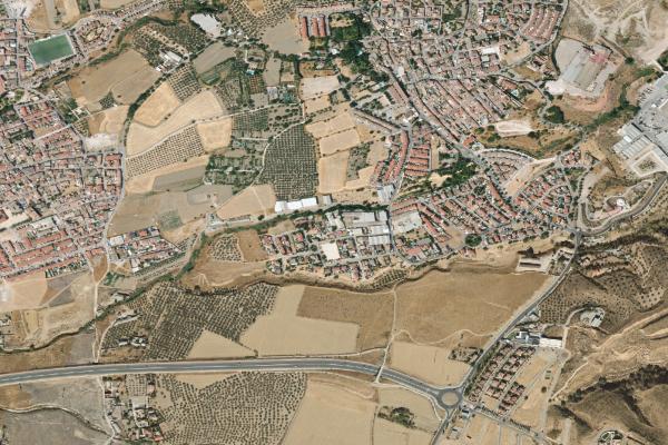 Vista aérea de vivienda en La Zubia (Granada)