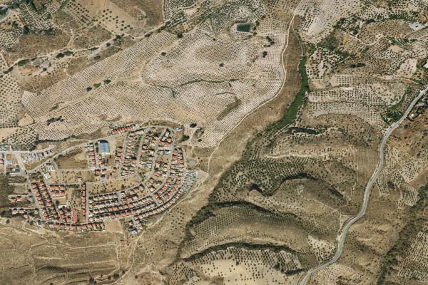 Vista aérea de vivienda en La Zubia (Granada)