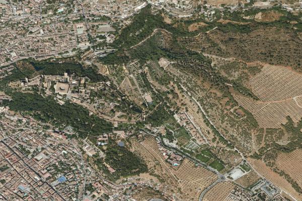 Vista aérea de vivienda en La Zubia (Granada)