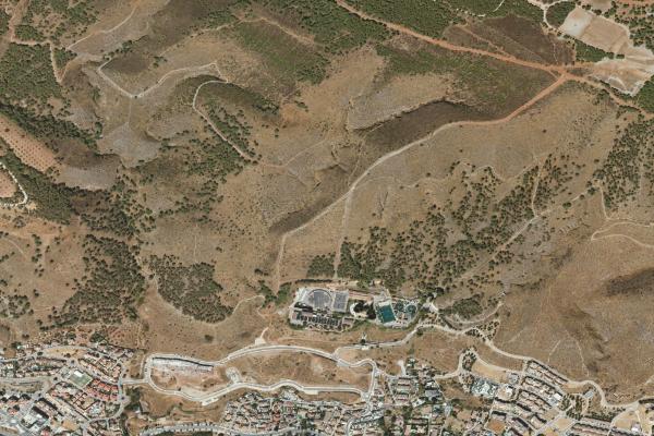 Vista aérea de vivienda en Guadix (Granada)