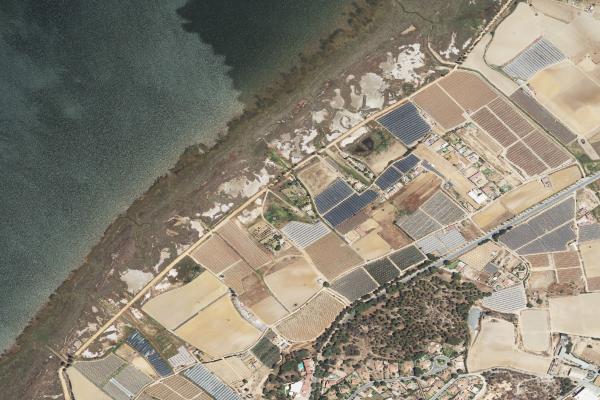 Vista aérea de vivienda en Aljaraque (Huelva)