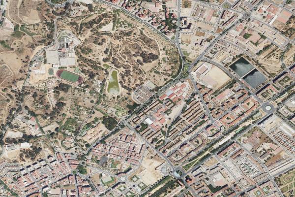 Vista aérea de vivienda en Aljaraque (Huelva)