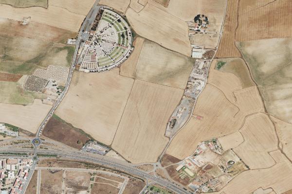 Vista aérea de vivienda en Aljaraque (Huelva)