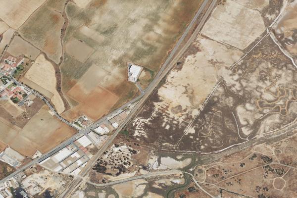 Vista aérea de inmueble en Ayamonte (Huelva)